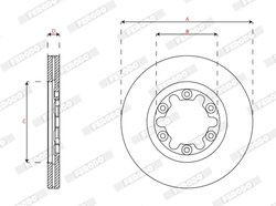 Disc frana Ferodo DDF1921