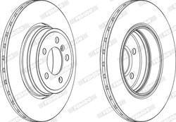 DISC FRANA FERODO DDF1936C-1 - Compatibil cu BMW