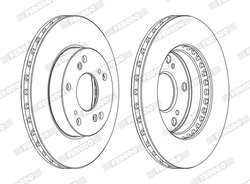 DISC FRANA FERODO DDF1939C - Compatibil cu ACURA, HONDA