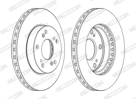 DISC FRANA FERODO DDF1939C - Compatibil cu ACURA, HONDA