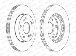 DISC FRANA FERODO DDF1939C - Compatibil cu ACURA, HONDA
