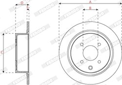 Disc frana Ferodo DDF1941C