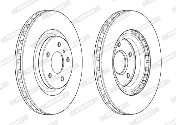 Disc frana Ferodo DDF1948C-1