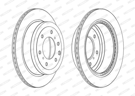 DISC FRANA FERODO DDF1965C - Compatibil cu MITSUBISHI