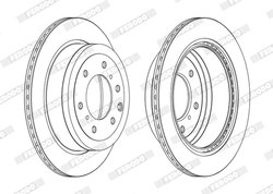 DISC FRANA FERODO DDF1965C - Compatibil cu MITSUBISHI