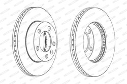 Disc frana Ferodo DDF1974C-1