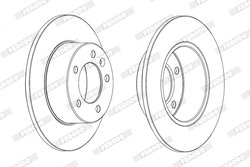 DISC FRANA FERODO DDF1975C - Compatibil cu NISSAN, OPEL, RENAULT, VAUXHALL