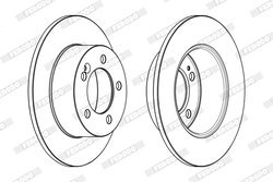 DISC FRANA FERODO DDF1976C - Compatibil cu NISSAN, OPEL, RENAULT, VAUXHALL