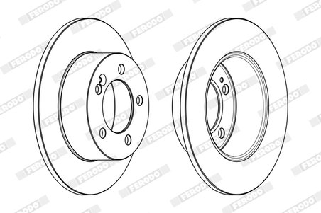 DISC FRANA FERODO DDF1976C - Compatibil cu NISSAN, OPEL, RENAULT, VAUXHALL
