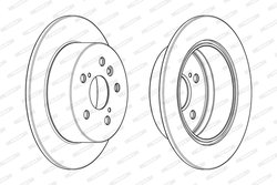 DISC FRANA FERODO DDF1980C - Compatibil cu LEXUS, TOYOTA