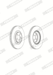 Disc frana Ferodo DDF1987C-1
