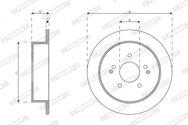 Disc frana Ferodo DDF1992C