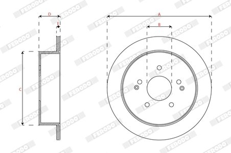 Disc frana Ferodo DDF1992C