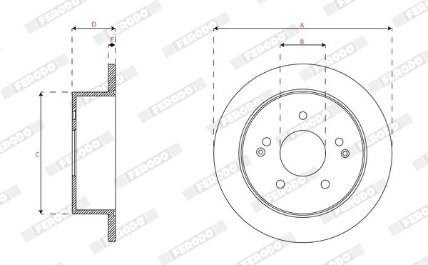 Disc frana Ferodo DDF1993C