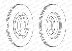 Disc frana Ferodo DDF2002C