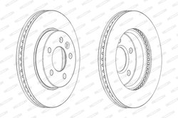 Disc frana Ferodo DDF2017C