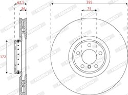 Disc frana Ferodo DDF2041RVC-1