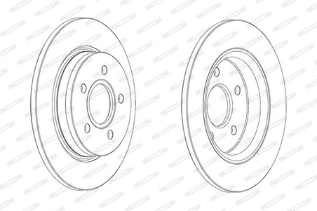 DISC FRANA FERODO DDF2061C - Compatibil cu FORD