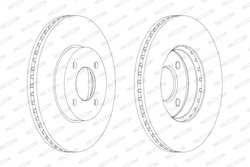 Disc frana Ferodo DDF2067C