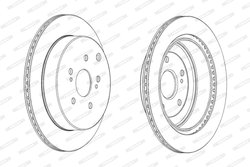 DISC FRANA FERODO DDF2072C - Compatibil cu SUZUKI
