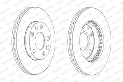 Disc frana Ferodo DDF2078C