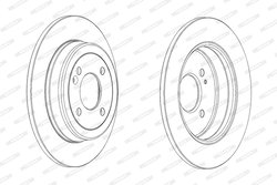 DISC FRANA FERODO DDF2090C - Compatibil cu HYUNDAI, KIA