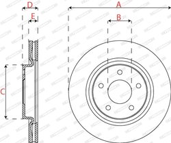 Disc frana Ferodo DDF2099C