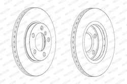 DISC FRANA FERODO DDF2122C - Compatibil cu MINI