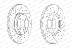 DISC FRANA FERODO DDF2126C - Compatibil cu MINI