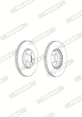 Disc frana Ferodo DDF2182C-1