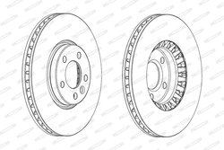 Disc frana Ferodo DDF2182C-1