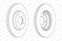 Disc frana Ferodo DDF2262C
