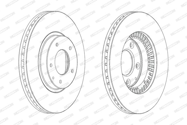 Disc frana Ferodo DDF2262C