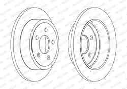 DISC FRANA FERODO DDF2288C - Compatibil cu JEEP
