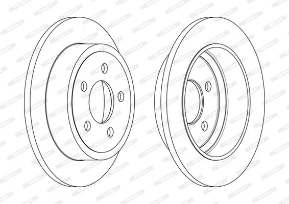 DISC FRANA FERODO DDF2288C - Compatibil cu JEEP
