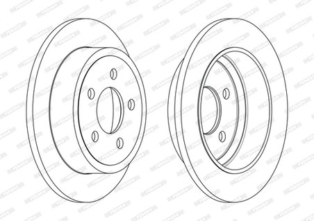 DISC FRANA FERODO DDF2288C - Compatibil cu JEEP