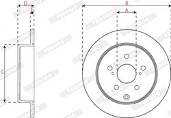 Disc frana Ferodo DDF2307C