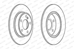 DISC FRANA FERODO DDF2335C - Compatibil cu MERCEDES-BENZ