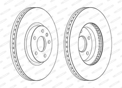 DISC FRANA FERODO DDF2337C - Compatibil cu FORD