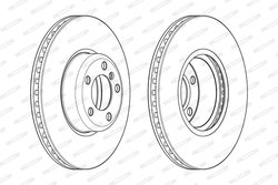Disc frana Ferodo DDF2403C-1