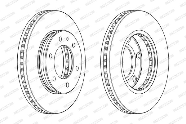 Disc frana Ferodo DDF2462C-1