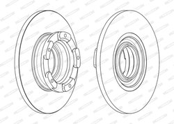 DISC FRANA FERODO DDF2471 - Compatibil cu FORD