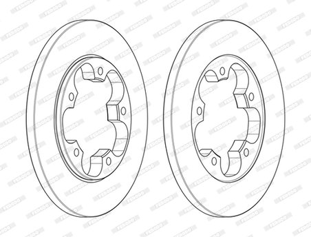 Disc frana Ferodo DDF2484C