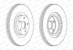 Disc frana Ferodo DDF2496LC-1