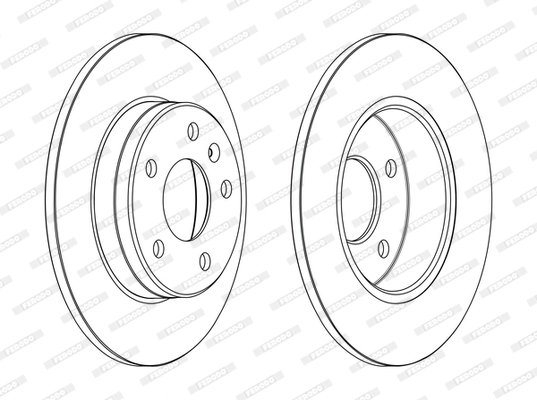 DISC FRANA FERODO DDF2508C - Compatibil cu OPEL