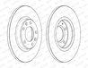 DISC FRANA FERODO DDF2569C - Compatibil cu CITROEN, DS, OPEL, PEUGEOT, TOYOTA, VAUXHALL
