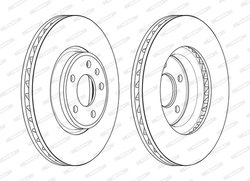 DISC FRANA FERODO DDF2596C-1 - Compatibil cu AUDI