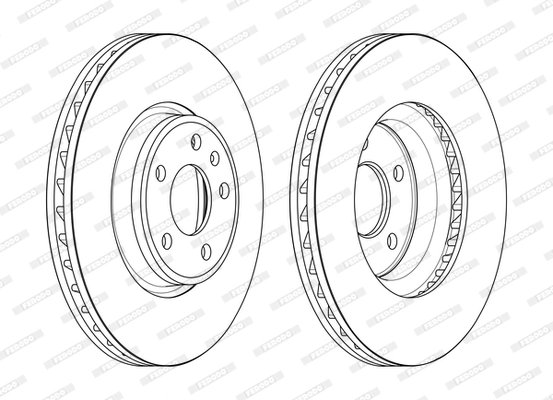 Disc frana Ferodo DDF2596C-1