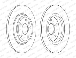 DISC FRANA FERODO DDF2599C - Compatibil cu AUDI