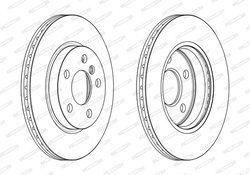 DISC FRANA FERODO DDF2651C - Compatibil cu BMW, MINI